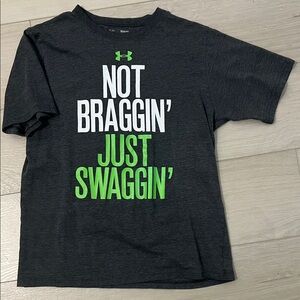 Under Armour Charcoal Heather Tee | Boys Youth Large